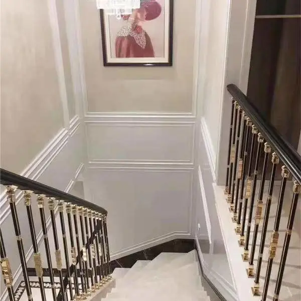 ***水晶镂空铝楼梯扶手护栏 清远尺寸标准