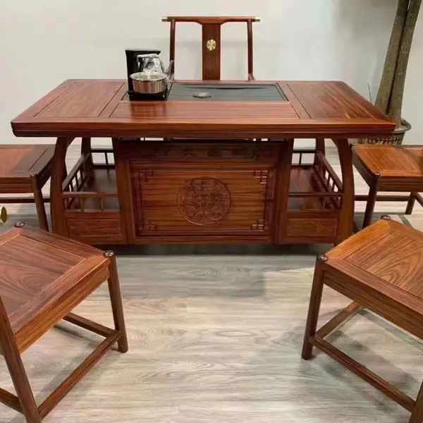 供应成都功夫茶台,茶桌椅,实木大板茶桌椅,电磁炉功夫茶台定做厂家
