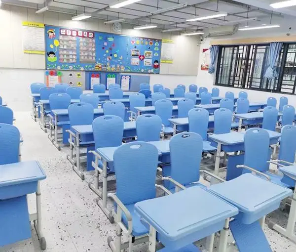 手摇升降中小学生午休课桌椅学校可折叠午睡椅可平躺孩子学习桌椅