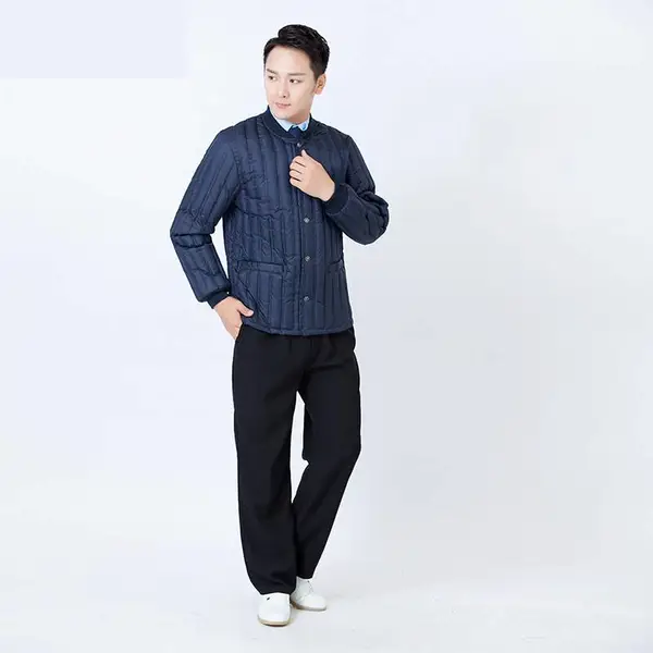 医院值班棉衣医院棉袄棉衣上衣内穿冬衣轻薄贴男医生短款棉衣
