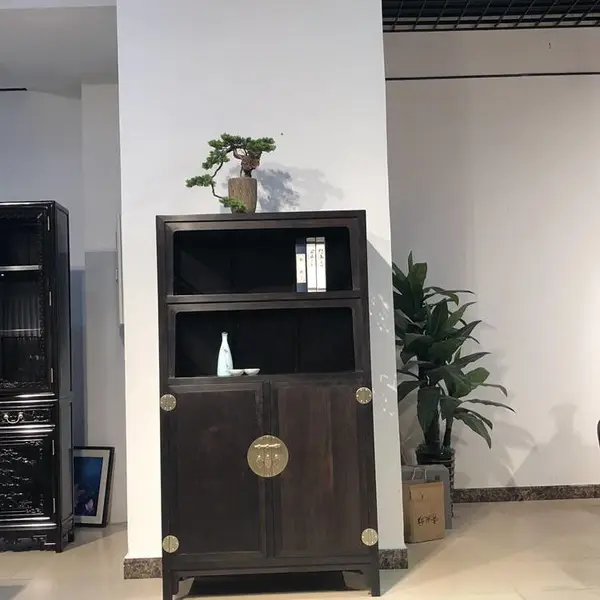 酸枝木书柜 全实木***古典自由组合落地储物展示柜 红木家具