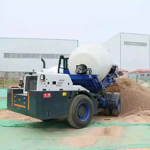 达州自上料搅拌车4方铰接式自动上料搅拌罐车混凝土搅拌运输车