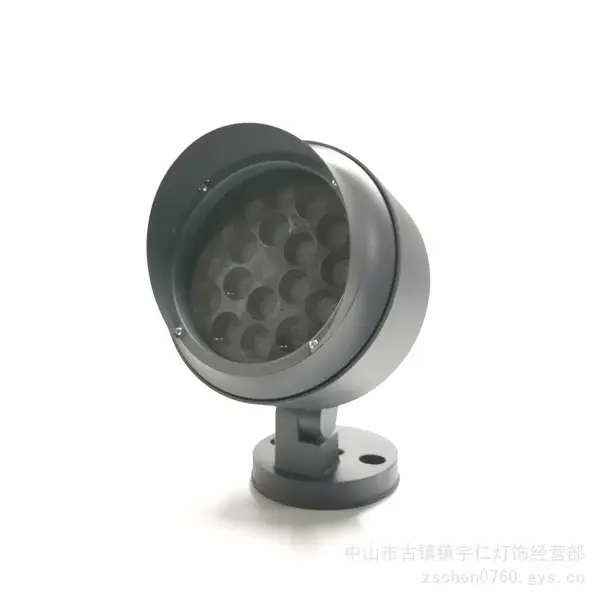 宁仁 18W照树灯 投光灯带帽檐 遮光板 地插灯斜口 户外景观照明
