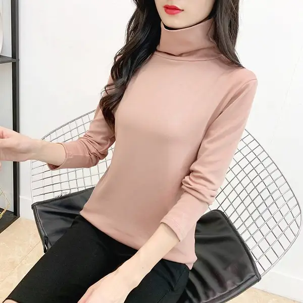 浙江绍兴休闲修身女式针织衫打底衫时尚毛衣货源折扣女装尾货批发
