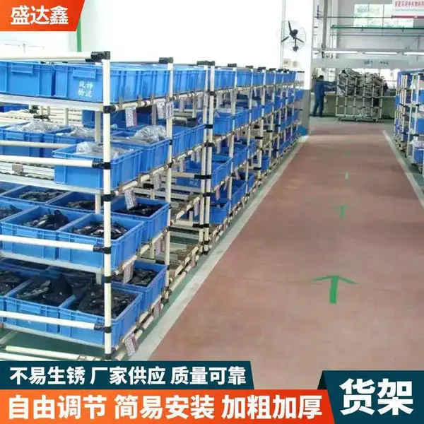 重型仓储设备 不锈钢方通货架 工厂暂存物料架