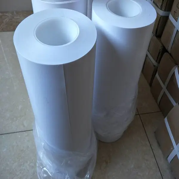 定制白色PET双面薄膜胶带 0.12厚度PET白色双面胶带