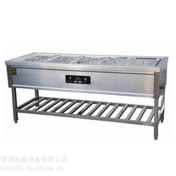 联众LZ-SMT-1商用饭店食堂五格保温售卖台售饭台(秒出蒸汽)