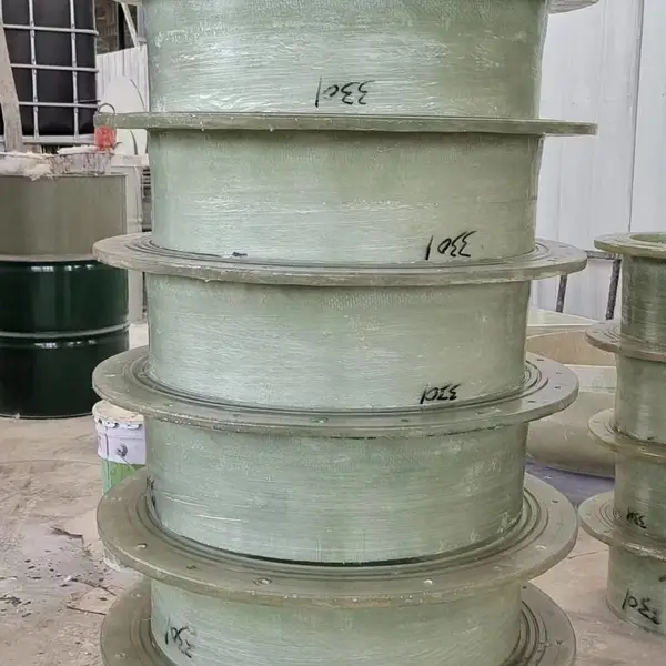 玻璃钢管件 夹砂通风法兰盘排水污水弯头风阀电缆穿线保护管 宇泰