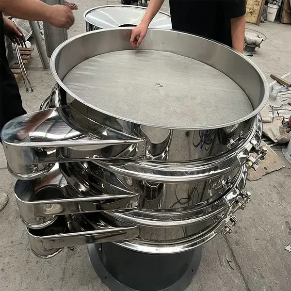 玻璃粉圆形不锈钢筛选机振动筛碳化硼粉震动筛小型电动筛子机