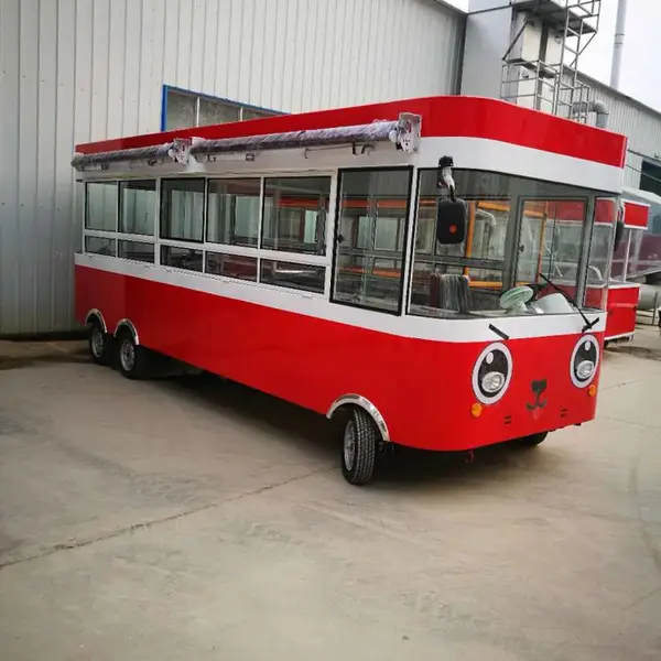 电动餐车小吃车售货车移动超市快餐车餐车