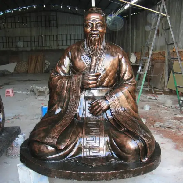 玻璃钢人物雕塑仿古铜校园文化科普历史伟人雕塑文学氛围雕像