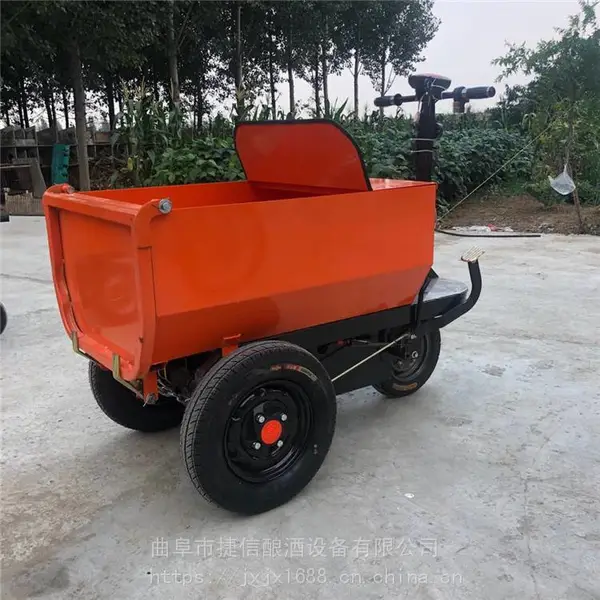 仓库运输搬运车 小型柴油三轮车 手推式电动平板车