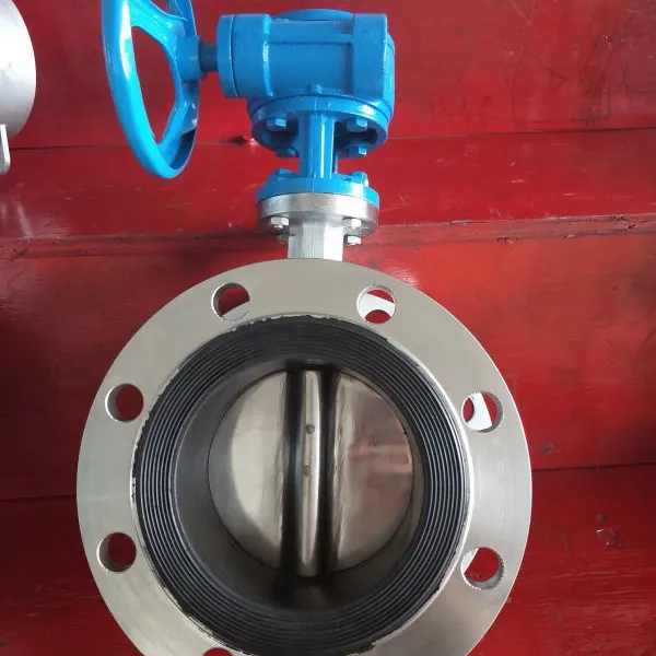 手动软密封法兰蝶阀D341X-10P DN80蜗轮全不锈钢法兰式蝶阀工业品蝶阀