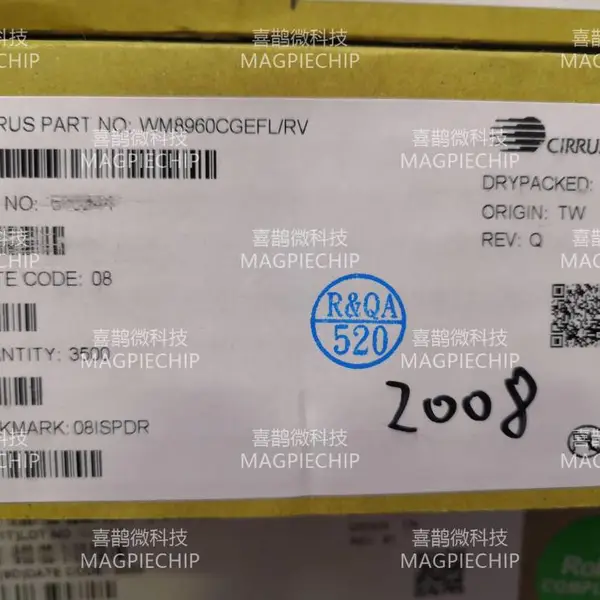 全新欧胜微WM8960GEFL立体声功放编解码芯片 数字音频应用
