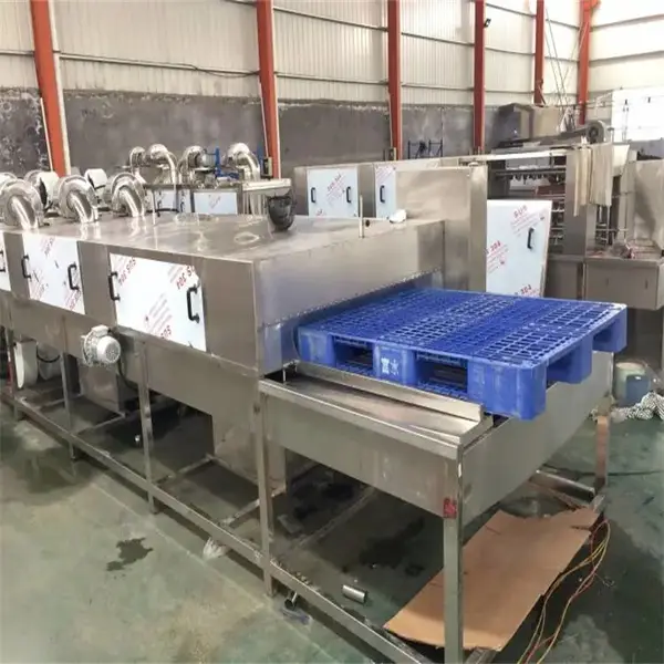 景翔牌 吸塑盘清洗机 热水洗托盘设备 水产冻盘清洗机器
