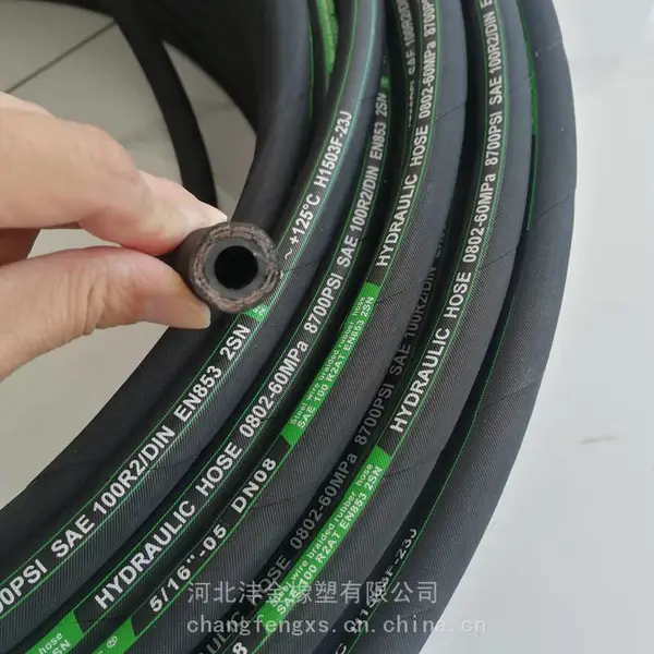 生产8两层钢丝编织高压油管 60MPa 液压设备油管 泵站油缸油管
