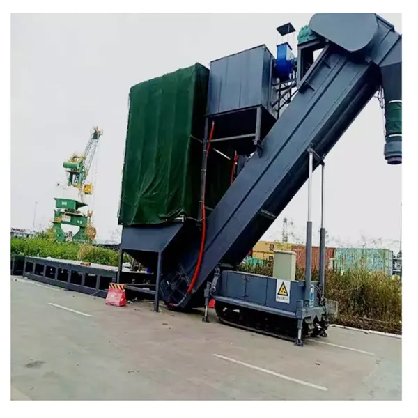 广州环保型粉料装罐车输送设备集装箱卸灰机 散装水泥无扬尘拆箱机