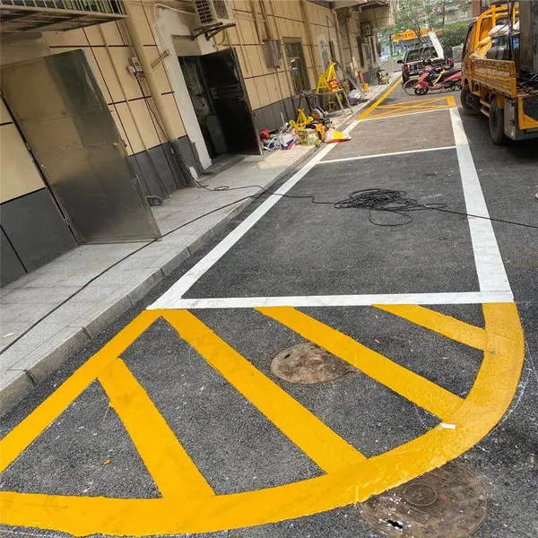 揭东双组份道路划线-马路人行通道标线尺寸规格
