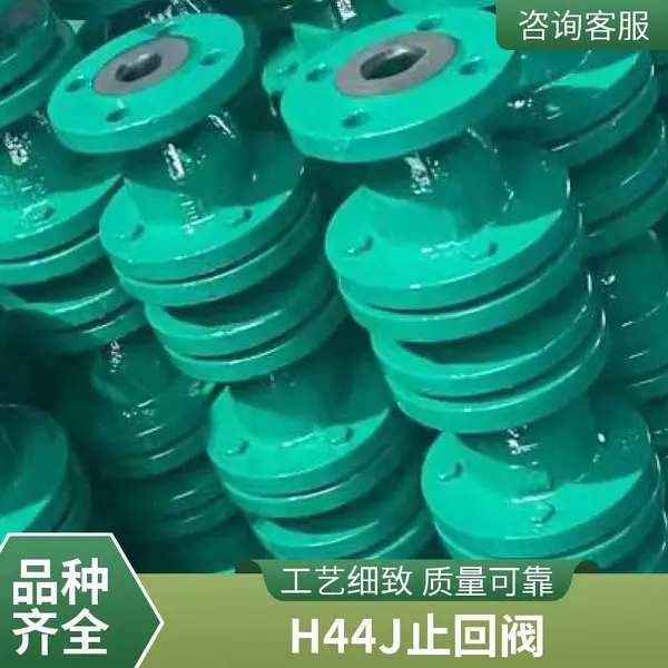 H44J-16C DN100 法兰铸钢旋启式衬胶止回阀 衬氟防腐蚀逆止阀