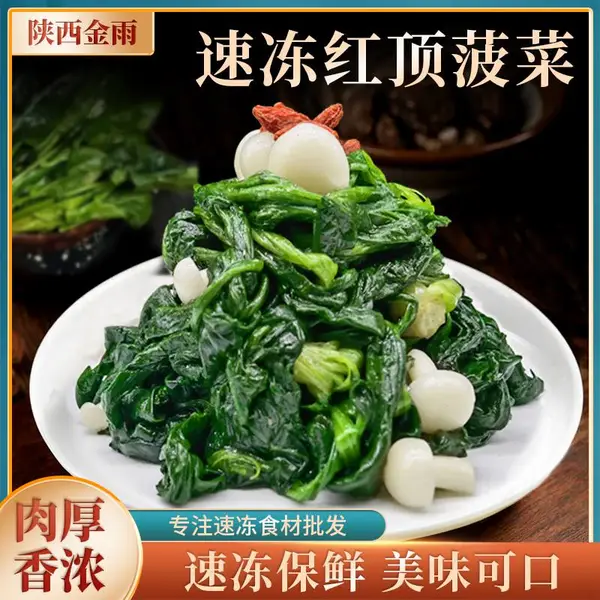 杞动能量 速冻菠菜250g/块 红顶菠菜酒店餐饮家用 厂家直供量大