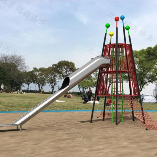 非标304不锈钢滑梯 户外儿童游乐设备 景区网红滑滑梯 公园木质滑梯