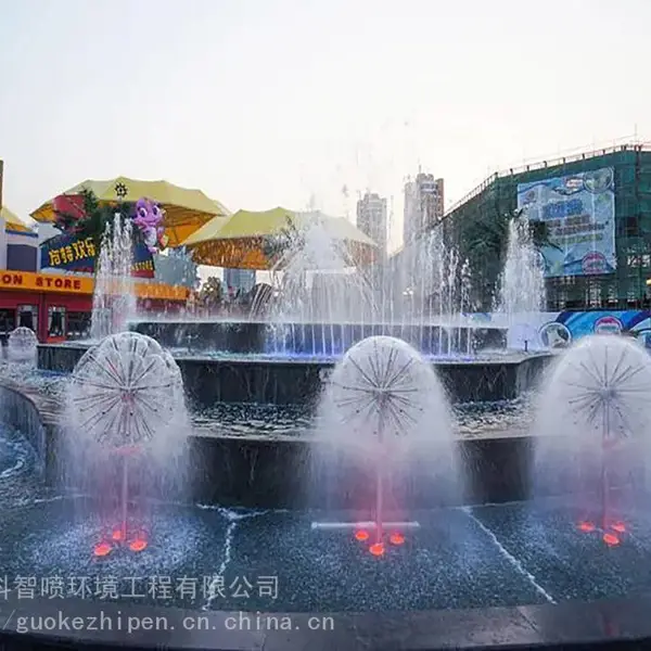 网红喷泉水景设计,景区喷泉水景设备安装|施工-成都|湖南国科智喷水景