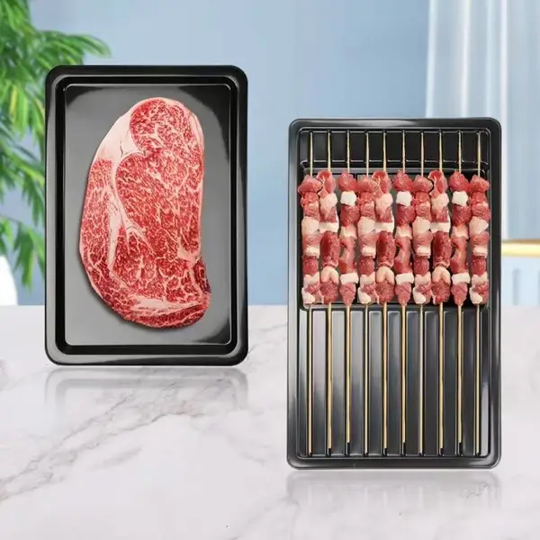 牛羊肉串冷鲜肉贴体托盒真空气调户外室内肉串烧烤贴体包装盒
