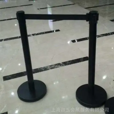 黑色一米线租赁商场警戒线排队护栏伸缩隔离带出租出售