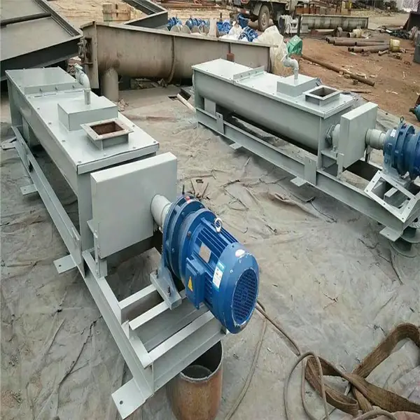 双螺旋粉尘加湿搅拌机 不锈钢双轴螺旋输送机 建筑陶粒双轴搅拌机