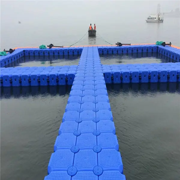 塑料浮筒摩托艇泊位浮动码头水上舞台浮桥 鱼塘养殖浮箱钓鱼浮台