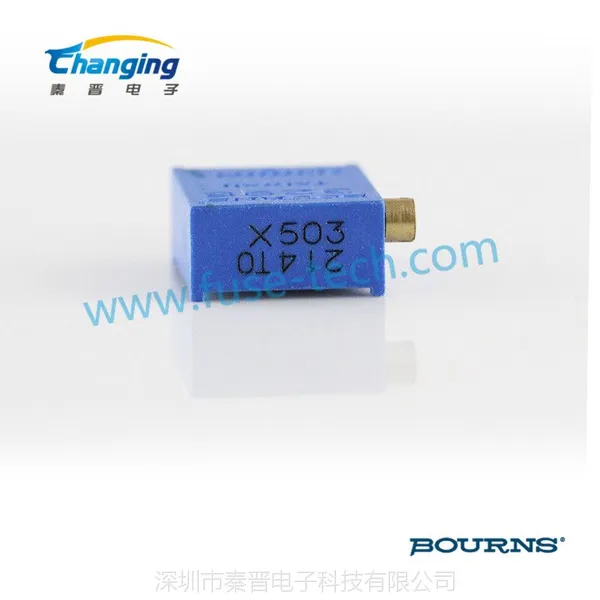 bourns伯恩斯 美国进口 蓝色 精密电阻微调 3296X--1-503LF 侧调电位器 50K