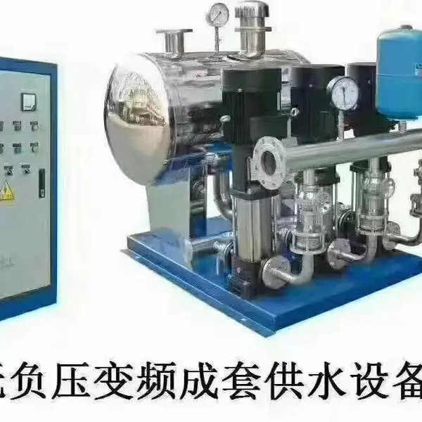 无负压供水设备 小区无塔供水 水箱单泵变频供水