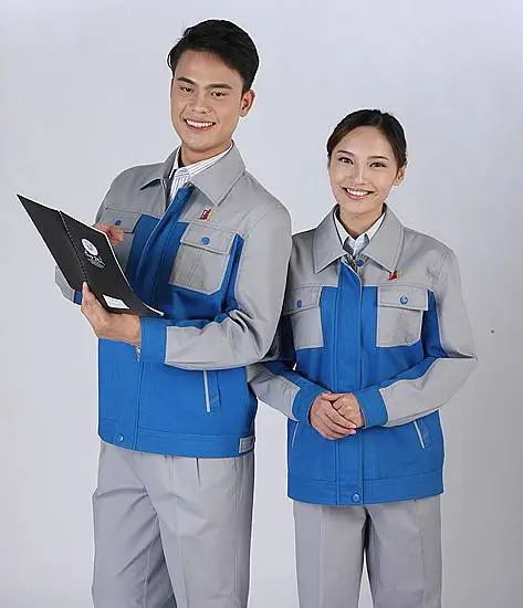 长袖工作服套装 夹克衫 厂服工装 静电舒适服 普通工装 全棉工装