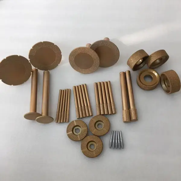钎焊金刚石磨头砂轮套装 铸铁石材打磨磨轮 非标定制金刚石工具