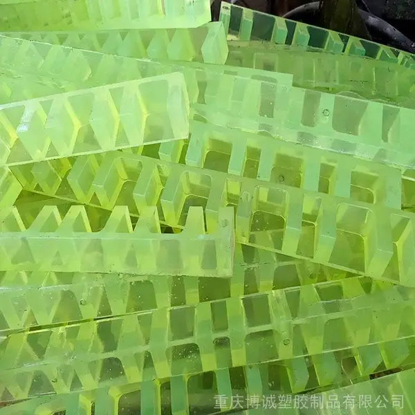 博诚pu制品缓冲减震胶条 聚氨酯杂件 聚氨酯异型加工耐油耐磨优力胶