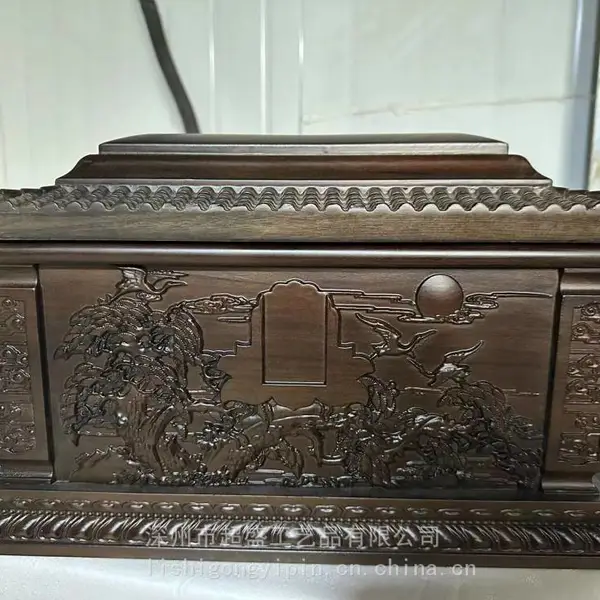 殡葬用品条纹乌款骨灰盒 鹤鹿同春骨灰盒 库存大 批量销售 超盛工艺品