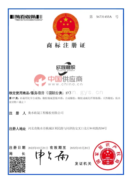 商标注册证