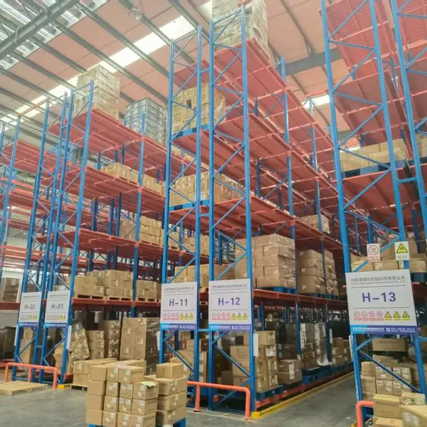 河南开封机电设备货架重型承重货架工厂横梁货架实体厂家
