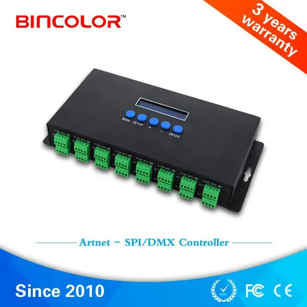 16路ARTNET控制器 ARTNET-SPI/DMX控制器 SPI像素灯控制器