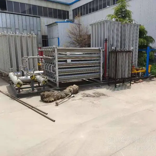 回收二手空温汽化器,气化调压器,二手氧气充装高压气化设备