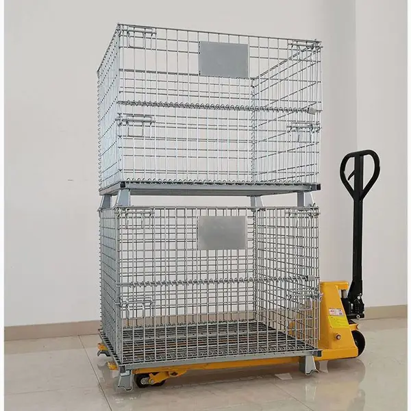 供应菲斯福仓库笼台车陇南仓库笼金属周转箱