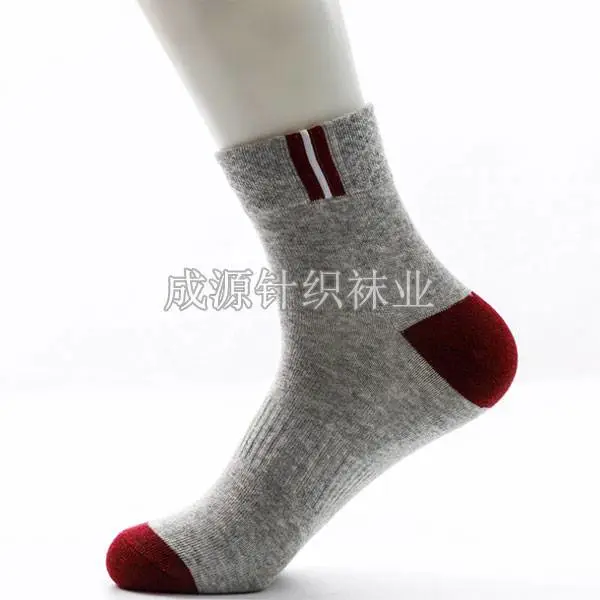 短筒全棉运动男袜 运动男袜厂家订做运动袜