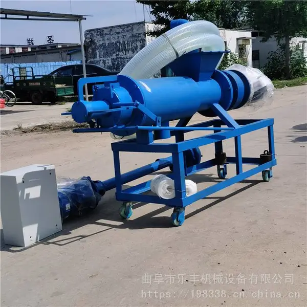 斜筛式酒渣固液分离机 养殖设备牛粪脱水机 乐丰牌