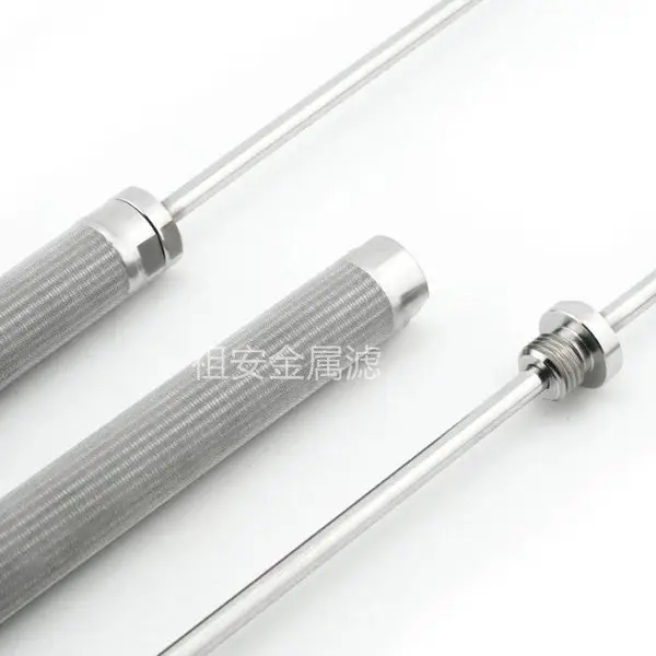 高压管道过滤器 五层金属丝网烧结过滤管 60微米直径65*1200