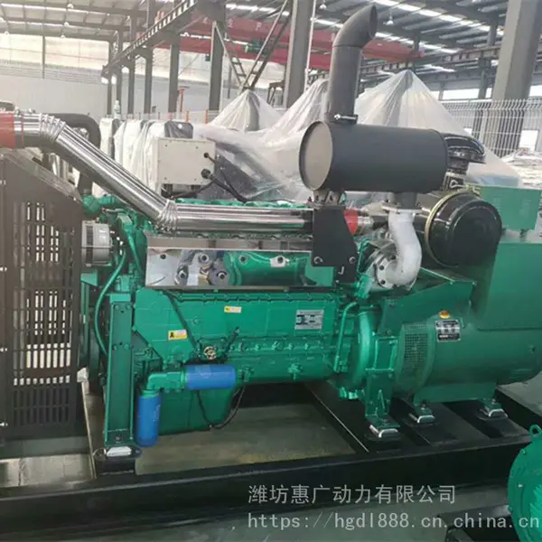 潍柴200KW千瓦无刷柴油发电机组 印染机械用免维护发电机