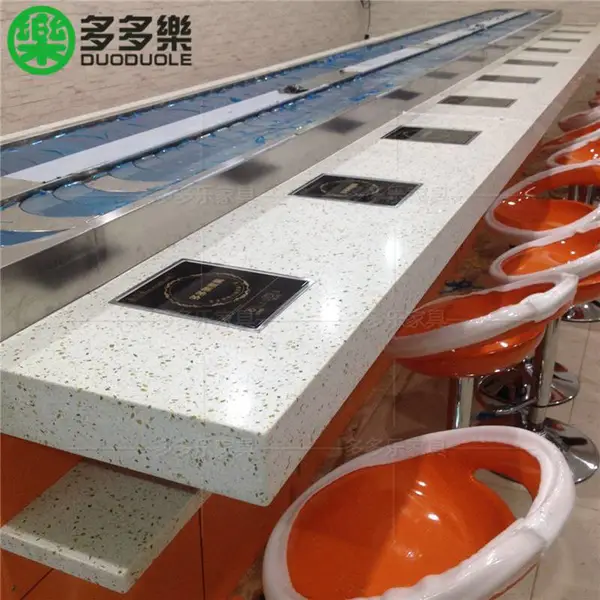 深圳旋转小火锅设备价格多多乐厂家订做回转设备吧台2019新款