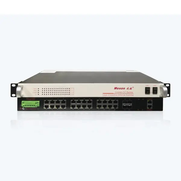 Cronet CC-3928-TX4 24G+4TSFP 机架式三层万兆工业以太网交换机