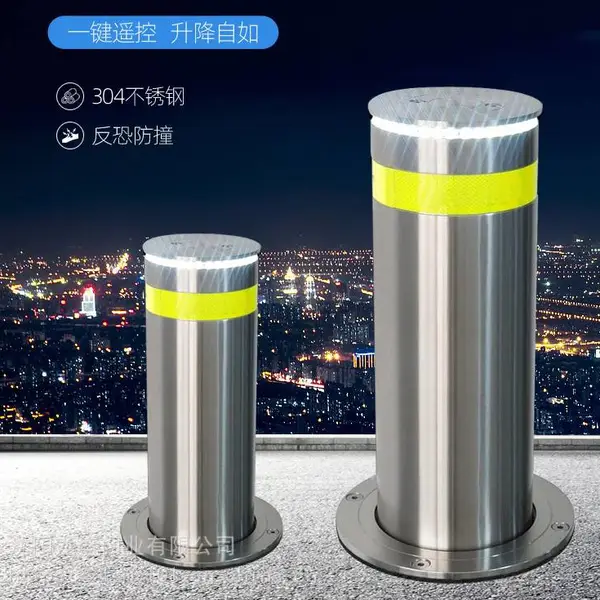 大连升降柱,液压升降路桩,遥控升降柱,不锈钢防撞柱,液压升降柱,厂家批发定做安装,营口升降柱