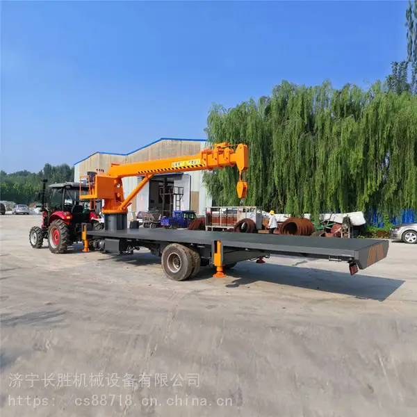 拖拉机平板吊厂家 拖拉头改装随车起重运输车 拖拉机四驱越野吊