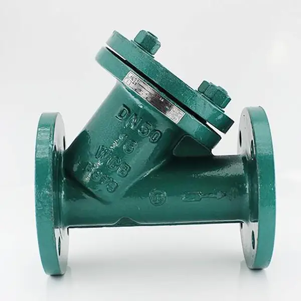 GL41F46-16C耐酸碱耐腐蚀Y型法兰衬氟过滤器DN40 50 65